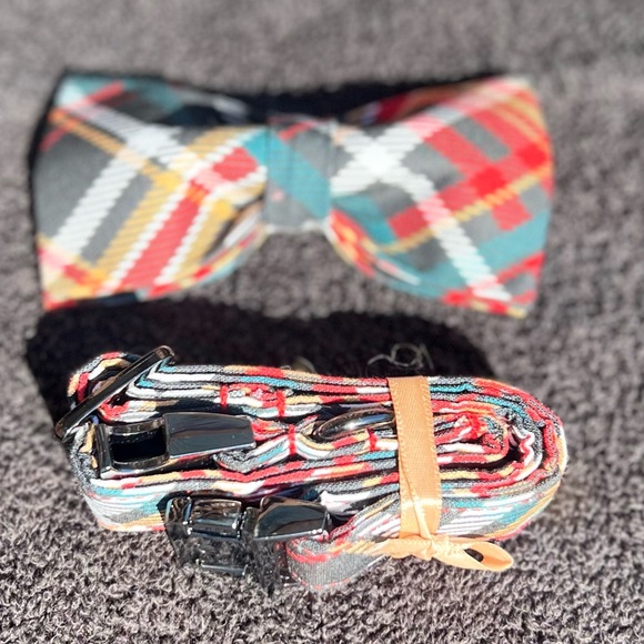 Lionheart Christmas Dog Collar & Bowtie - Picture 10 of 12
